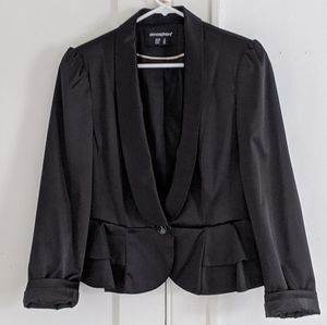 Black satin tuxedo jacket♠️